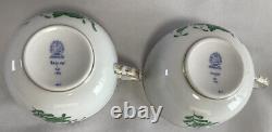 130u Herend Apony Historic Green Cup & Saucer & Plate Set of 6 with Box, JP