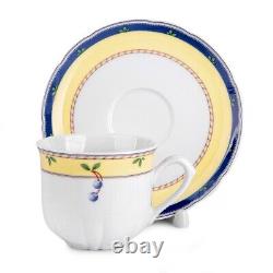 14pc Blueberry Czech Porcelain Tea Service Set European Tea Set Thun Teaset 14/6