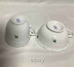 184u Herend Viennese Roses, set of 2 cups and saucers, JP