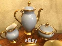 18 Cup 18 Saucer Set Vintage KPM Danish Copenhagen Porcelain Maleri Coffee Tea