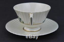 24 Piece Vintage Signed Lenox Rutledge Gold Gilt Floral Tea Cup & Saucer Set