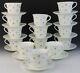 28 Piece Vintage Cascade Wedgwood Porcelain Tea Cup Saucer Set Swirl Rim Floral