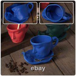3x Cafe Tableware Tea Cup And Saucer Set Espresso Cups Set Cappuccino Cups Set