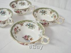 4 Hammersley & Co Asiatic Pheasants Cups & Saucers #6908 Tea Cup Saucer Set H&Co