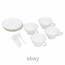4 Set Coffee Cup Set Tea Cups WithSaucers Spoon For Coffee Drinks Latte Birthda JY