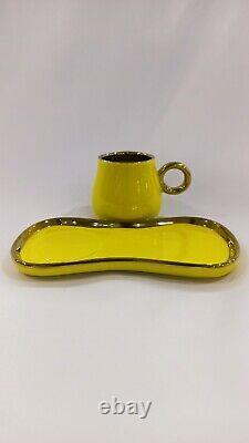 6 Pcs Luxurious New Model Cup & Tea Set Ceramic Gift Colorful And Fun