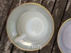 6 x Vintage 1960's Arcopal Pastel Opalescent Vintage 16 piece Tea Set cup cute