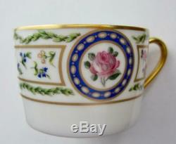 8 Haviland Louveciennes Flat Breakfast Tea Coffee Cup and Saucer Sets