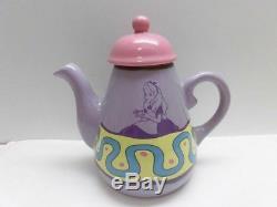 Alice in wonderland Tea Pot Mug Cup pair Set Tokyo Disney Resort LTD