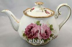 American Beauty ROYAL ALBERT Tea Pot and Cup 10 Piece Set