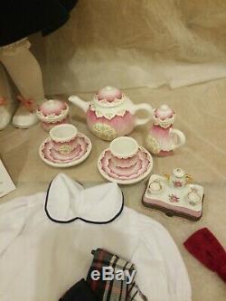 American Girl Pleasant Company Doll Lot Molly Holiday Tea cup set Clothes