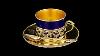Antique 19thc French Odiot Solid Silver Gilt Tea Cup Set Paris C 1860