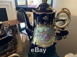 Antique Limoges Reproduction 17pc Tea Cup Coffee set