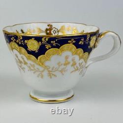 Antique True Trio John Ridgway c1840Tea Cup Coffee & Saucer Gold Gilt#2/9294