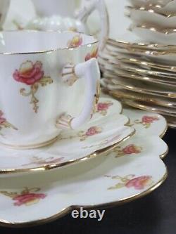 Art Deco The Paragon Star China Part Tea Set Cups Saucers Floral