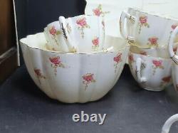 Art Deco The Paragon Star China Part Tea Set Cups Saucers Floral