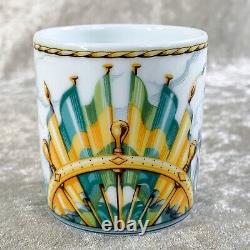 Authentic HERMES Demitasse Cup & Saucer PATCH WORK Porcelain Tableware