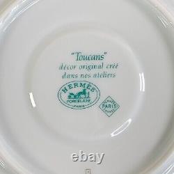 Authentic HERMES Porcelain Toucans Porcelain Tea Cup & Saucer 3