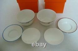 Authentic Hermes Rythem 2 Set Asian Tea Cup and Saucer