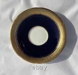 Aynsley Buckingham 8216 Cobalt Blue Gold Cup & Saucer Set X4