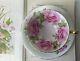 Aynsley Cabbage Rose Tea Cup & Saucer Duo Cabinet Set