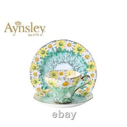 Aynsley Corset Daisy series Trio Tea Cup, Bone China, 150ml