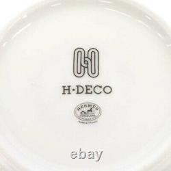 BNIB HERMES h deco tea cup and saucer x 2 SET porcelain classic coffee gift