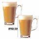 BRAND NEW Set of 2 Latte Glasses Cup/Mug for Tea Coffee Cappuccino Hot Drink