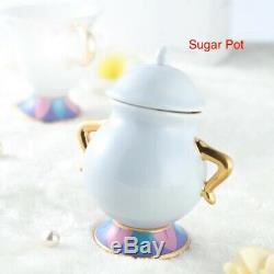 Beauty and the Beast Tea Cup Set Mrs Potts Teapot Sugar Bowl Pot gifts Au usa
