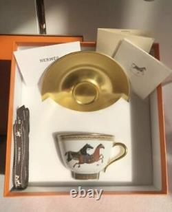 Brand New Hermes Cheval d Orient tea coffee Cup Saucer Tableware Authentic