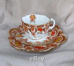 C. 1891 RARE! Pre-Paragon Star Personal H. & J. Aynsley Mark TRIO Tea cup Set
