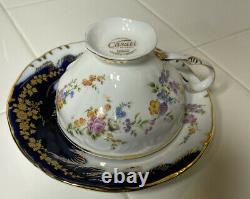 Casati ARAMCO IMPORTSFine Porcelain 10 pc Tea Cup and Saucer Set /Box #1233-TS12