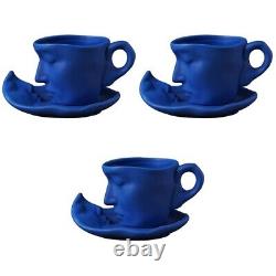 Ceramic Couple Face Kissing Tea Cup Set Unique Gift for Couples