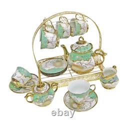 Ceramic Cups And Saucers Set Ceramic Tea Cup Set Of 5 Nordic Flower Tea Cups