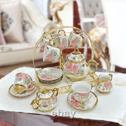 Ceramic Cups and Saucers Set Porcelain Tea Cups Set for Dining Room Home
