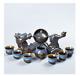 Chinese Ceramic Porcelain Dragon Semi Automatic Tea Set 8pcs Tea Cup Pot Filter
