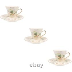 Chinese Ceramic Tea Cup Latte Mug Rustic Coffee Cup Tea Cups Saucers Sets