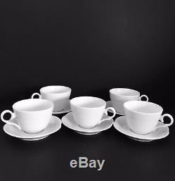 Christian DIOR Provence Blanc Set Of 5 Tea/Coffe Cup With Saucer