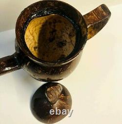 Coconut Shell Tea Set 100% Natural Ceylon 6 Cups, 1Pot &1Sugar cup Handmade 8 pcs
