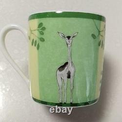 Coffee Mug Cup Hermes Africa Green Animal Tableware set Porcelain Tea New