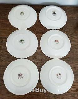 Complete Set 12 Royal Albert Flower of the Month Tea Cup & Saucers Beautiful A+