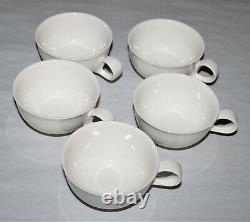 Crate & Barrel Eva Zeizel Coffee Tea Cups / Saucers Set Of 5 Made In England