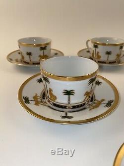 Dior Casablanca Pattern Tea And Coffee Cup Set Service For 6 (11) Pieces