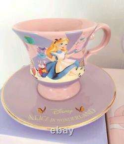 Disney Alice In Wonderland Tea Cup, Saucer and Teapot 3pcs Set Limited