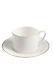 Domenico Vacca By Prouna Alligator White Tea Cups & Saucers Bone China Set Of 6