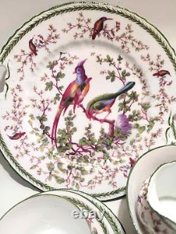 Early 20thc beautiful Victoria Austria China Bird Of Paradise Tea Set