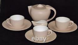 Elsa Peretti Tiffany Terra Cotta Thumbprint 8 Piece Tea Set Pot Plates Cup Cream