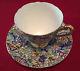 Extremely Rare Shelley Tea cup set Paisley Pattern 14038 Gold Trim