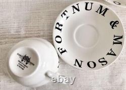 FORTNUM & MASON Breakfast Cup & Saucer Burleigh F&M 1 customer tea coffee