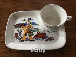 Figgjo torskefiske tea plate and cup set of 12 never used